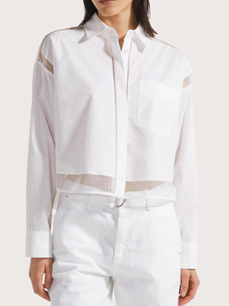camicia inserti in voile CA1507 B SEVENTY 