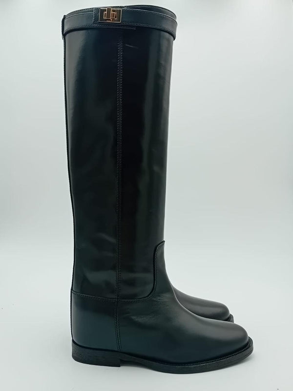 stivale a tubo con accessorio e zeppa interna 3807 TDM VIA ROMA 15 
