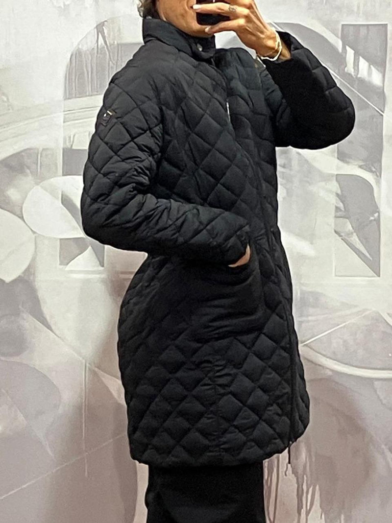cappottino trapuntato stretch W0025 H006U BLK  