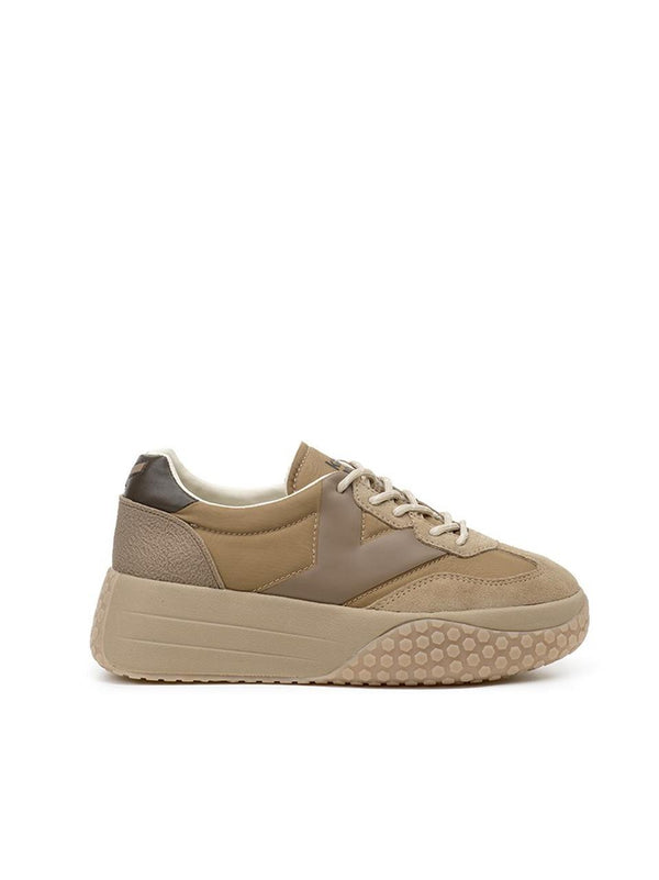 sneakers suola alta KW9768 446TAUPE\NUT Keh.noo 