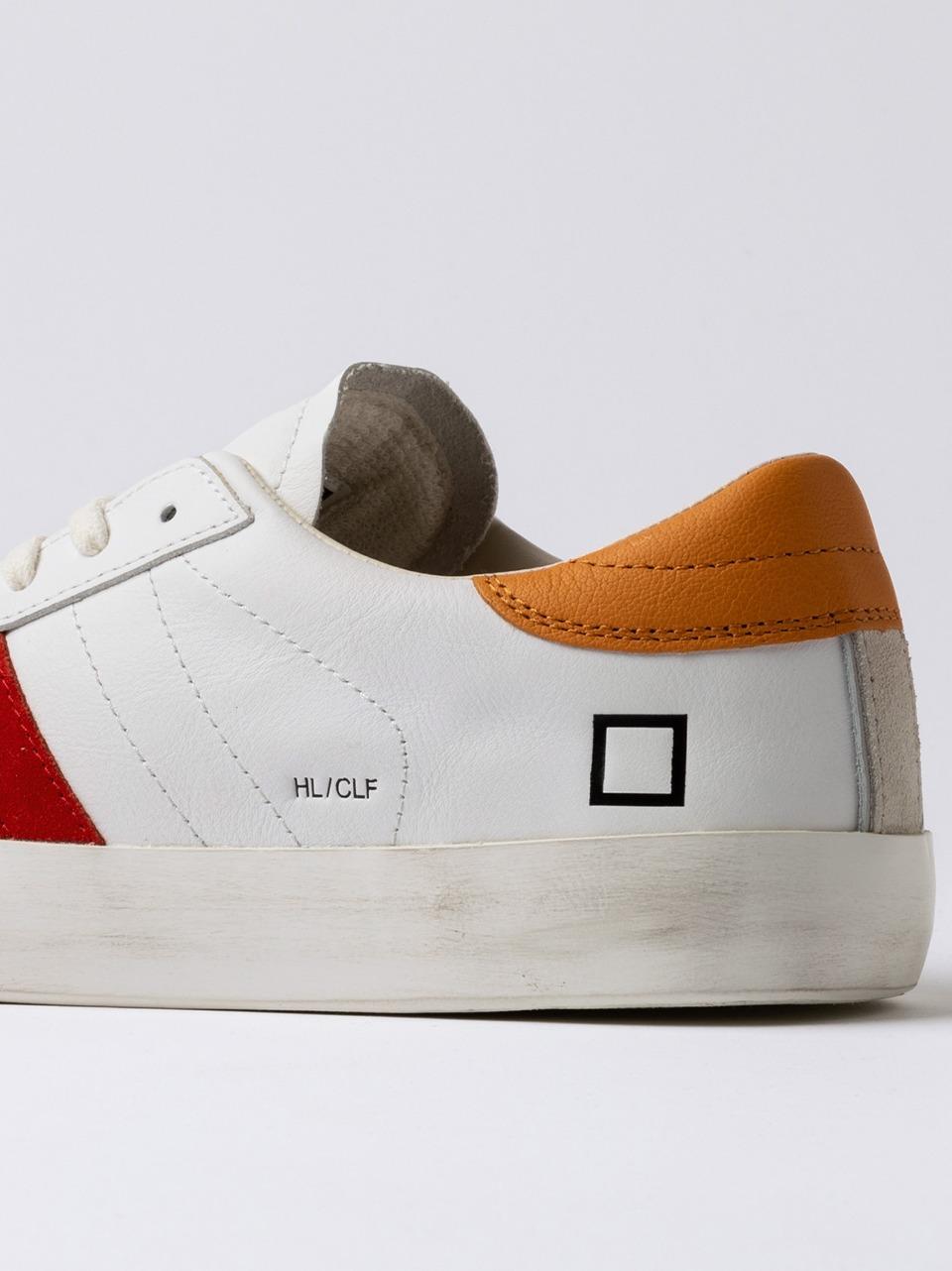 sneakers hill low HL-CA-WO WHITE ORANGE D.A.T.E 
