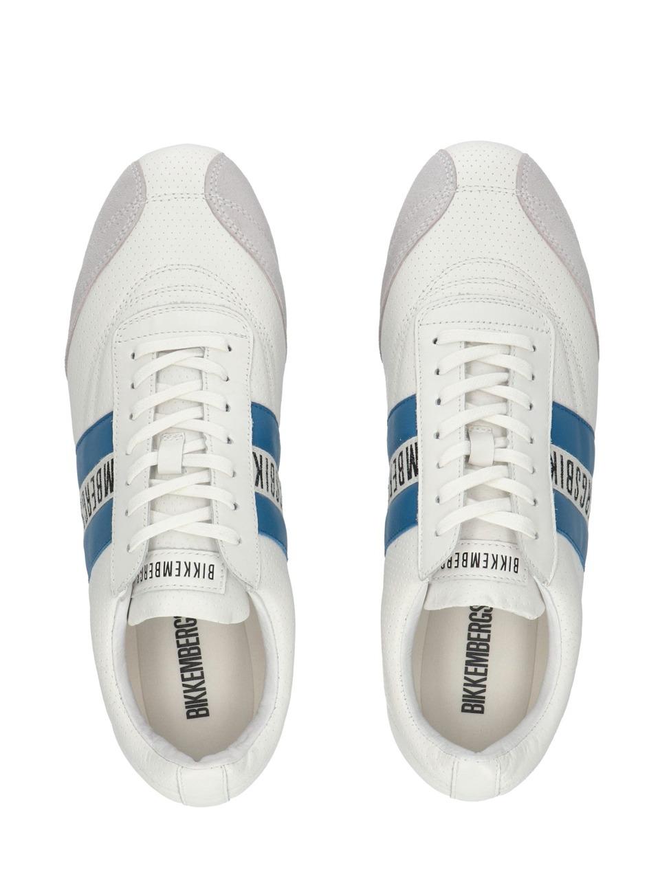 sneakers soccer 30509 BBIANCO\BLU BIKKEMBERGS 