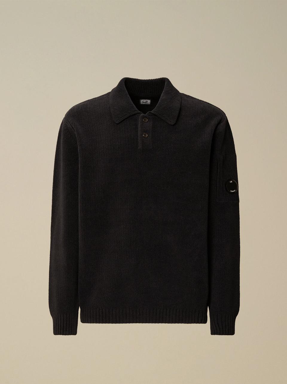 maglia polo in ciniglia KN021A 005558G B C.P COMPANY 