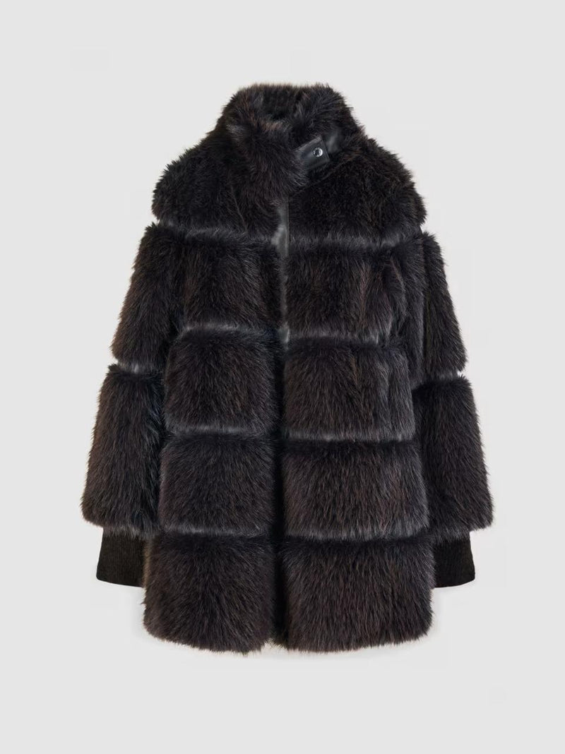 ecopelliccia mid 2O0175 CHOCOLATE Patrizia pepe 