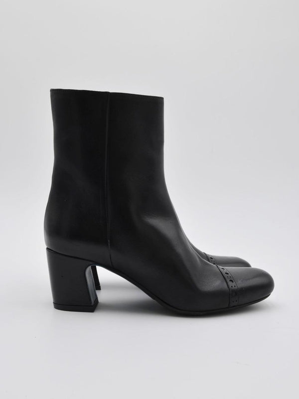 stivaletto tacco h 60mm MIRELLA NERO DELAIA 