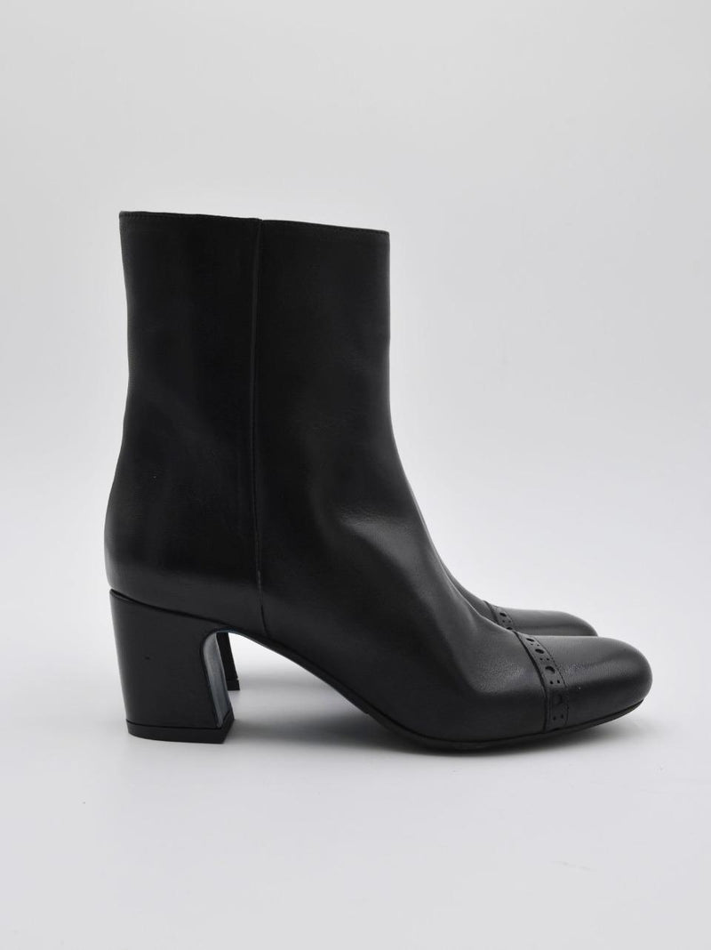stivaletto tacco h 60mm MIRELLA NERO DELAIA 