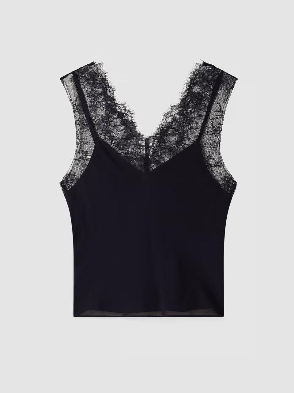 top in raso e pizzo 8C0865 N Patrizia pepe 