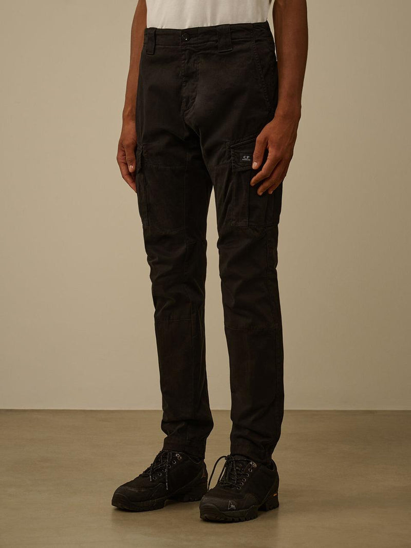pantalone satin slim cargo PA732A005529G N C.P COMPANY 