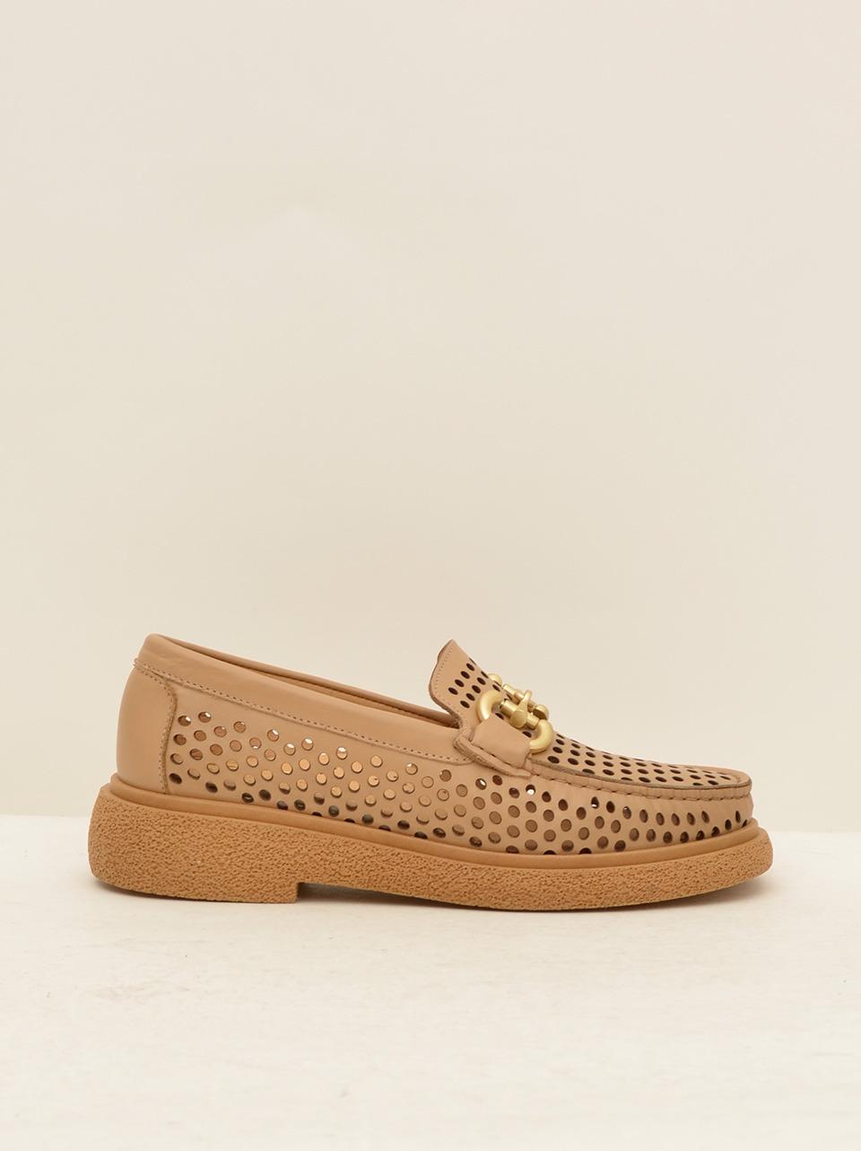 mocassino con passante traforato 9665 CAPPUCCINO VITTORIA MENGONI 