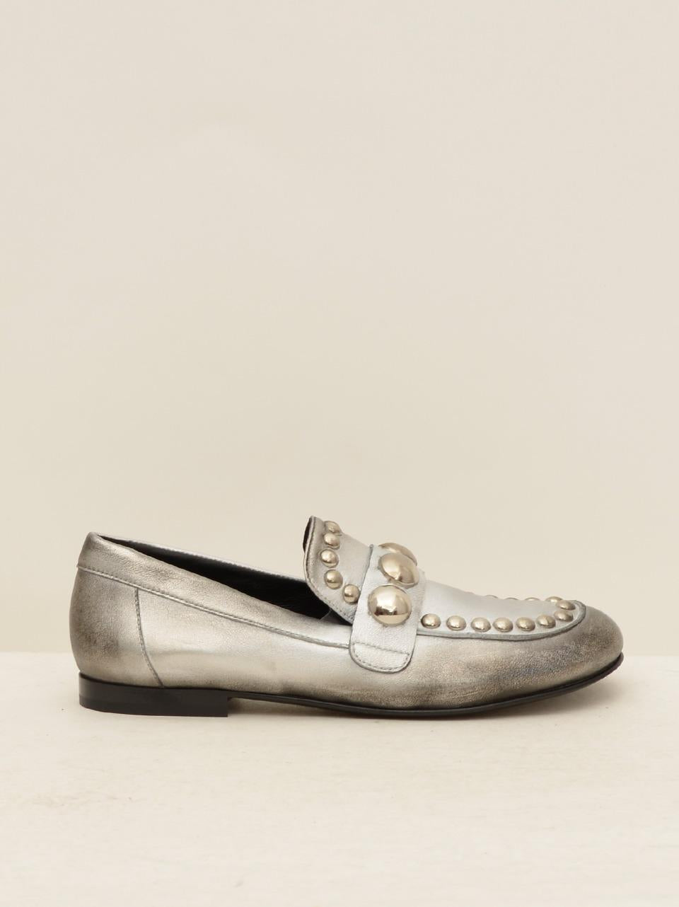 mocassino con borchie A5073 PELLEARGENTO STRATEGIA 