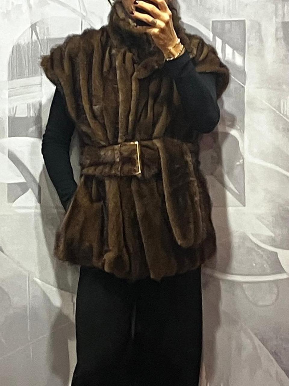 gilet in ecopellicci D38V0911 VI Souvenir 