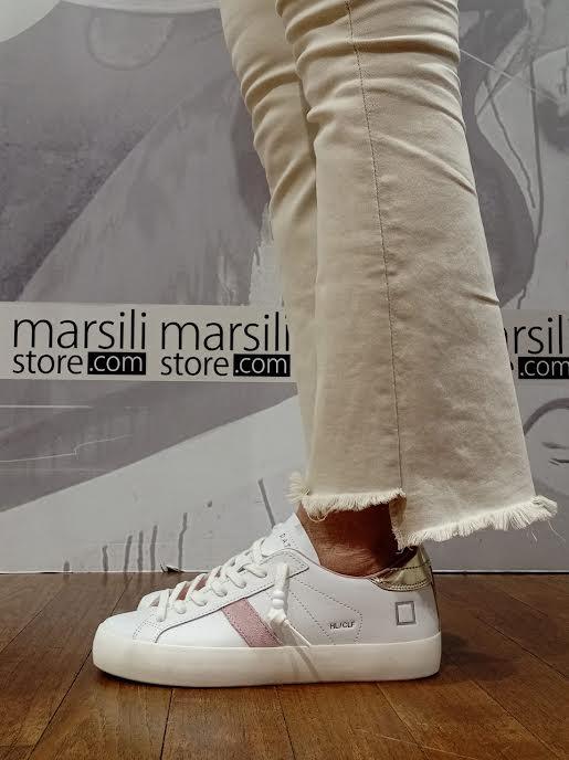 sneakers hill low W441-HL-CA-WM WHITE PLATINUM D.A.T.E 