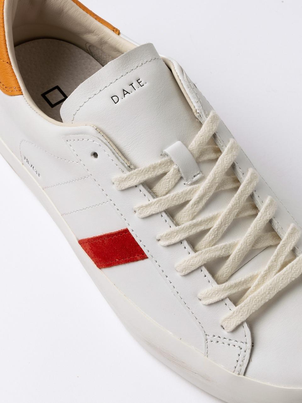 sneakers hill low HL-CA-WO WHITE ORANGE D.A.T.E 