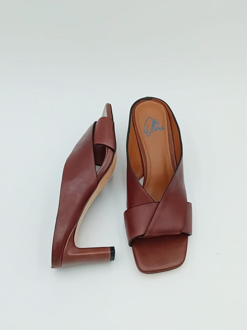 sabot  incrociato  tacco h 70mm LINDA F COFFIE miss olivia 