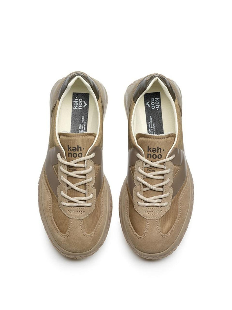 sneakers suola alta KW9768 446TAUPE\NUT Keh.noo 