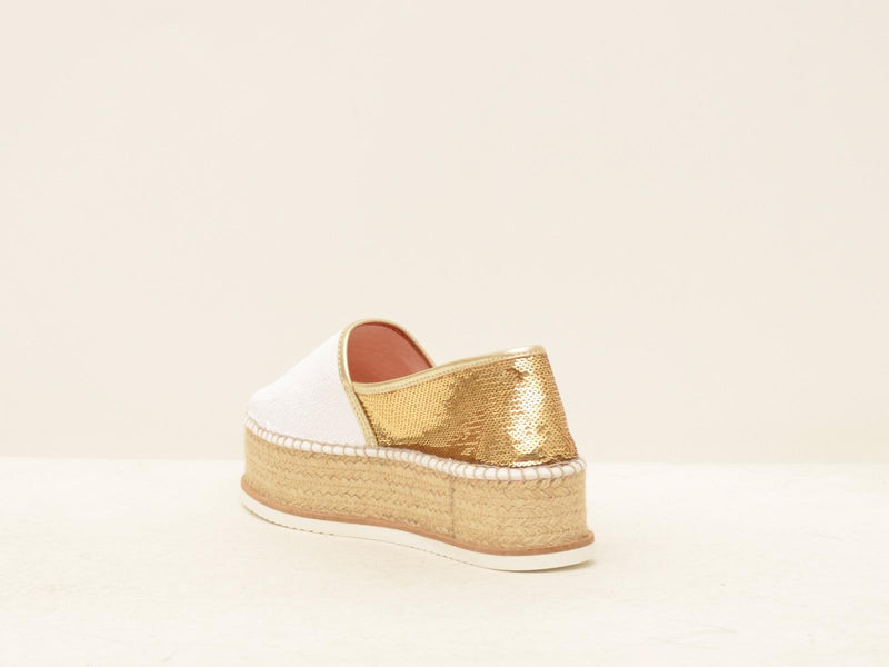  J.TEMPE BIANCO\ORO ESPADRILLAS 