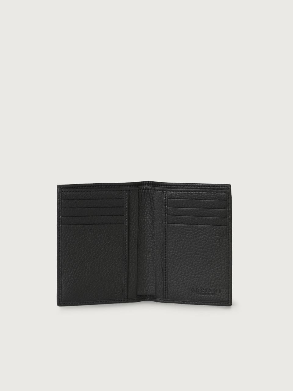 portafogli con portacarte verticale SU0109 MICRON NERO ORCIANI 