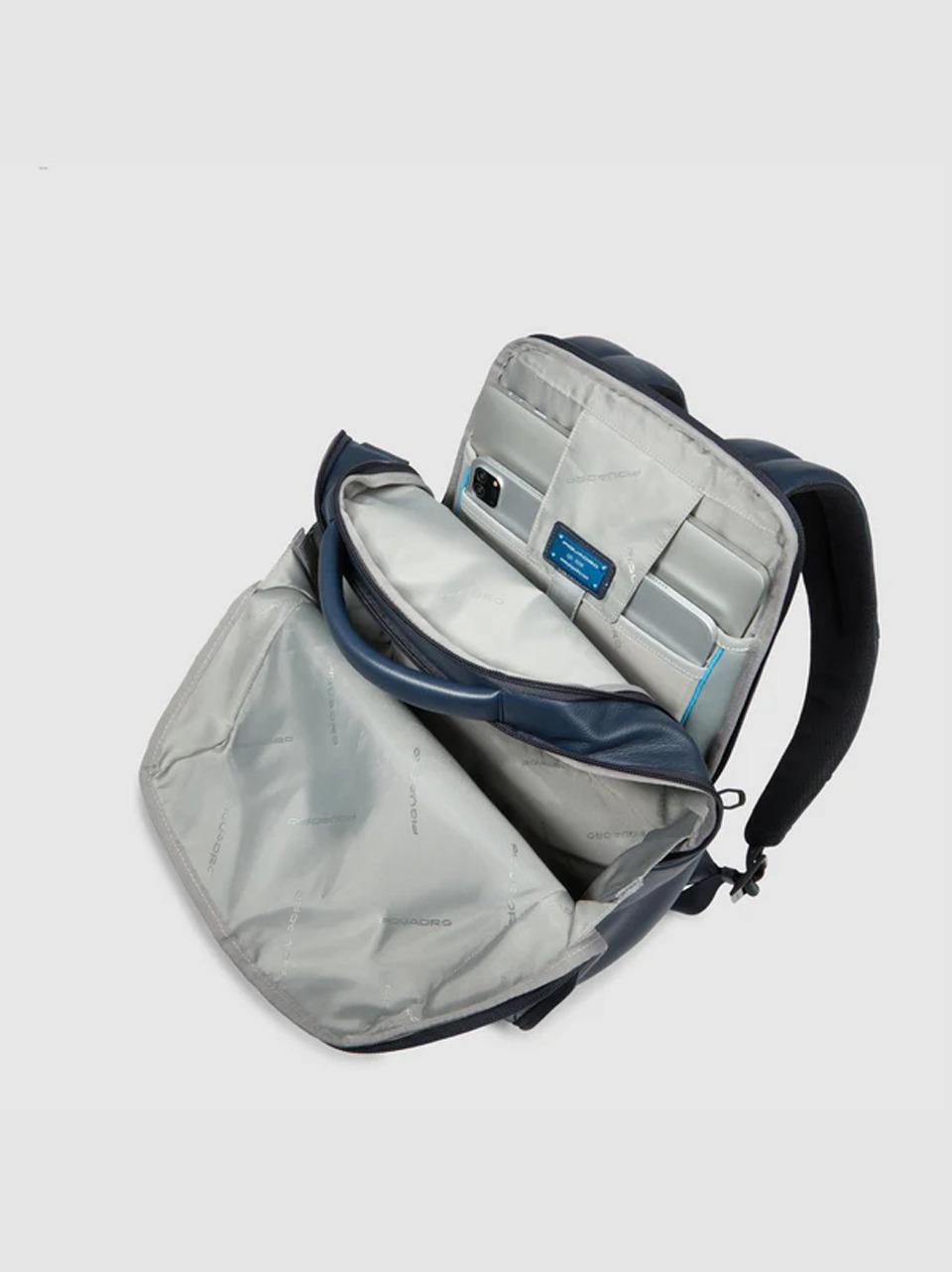 cartella 14'' zip verticale CA6766W137 BLU PIQUADRO 