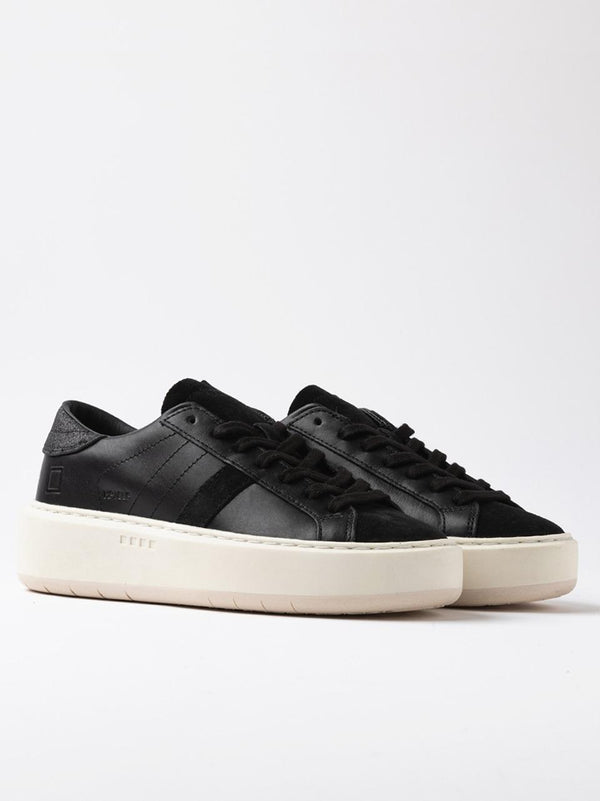 sneakers hill platform W431-HP-CA-BK NERO D.A.T.E 