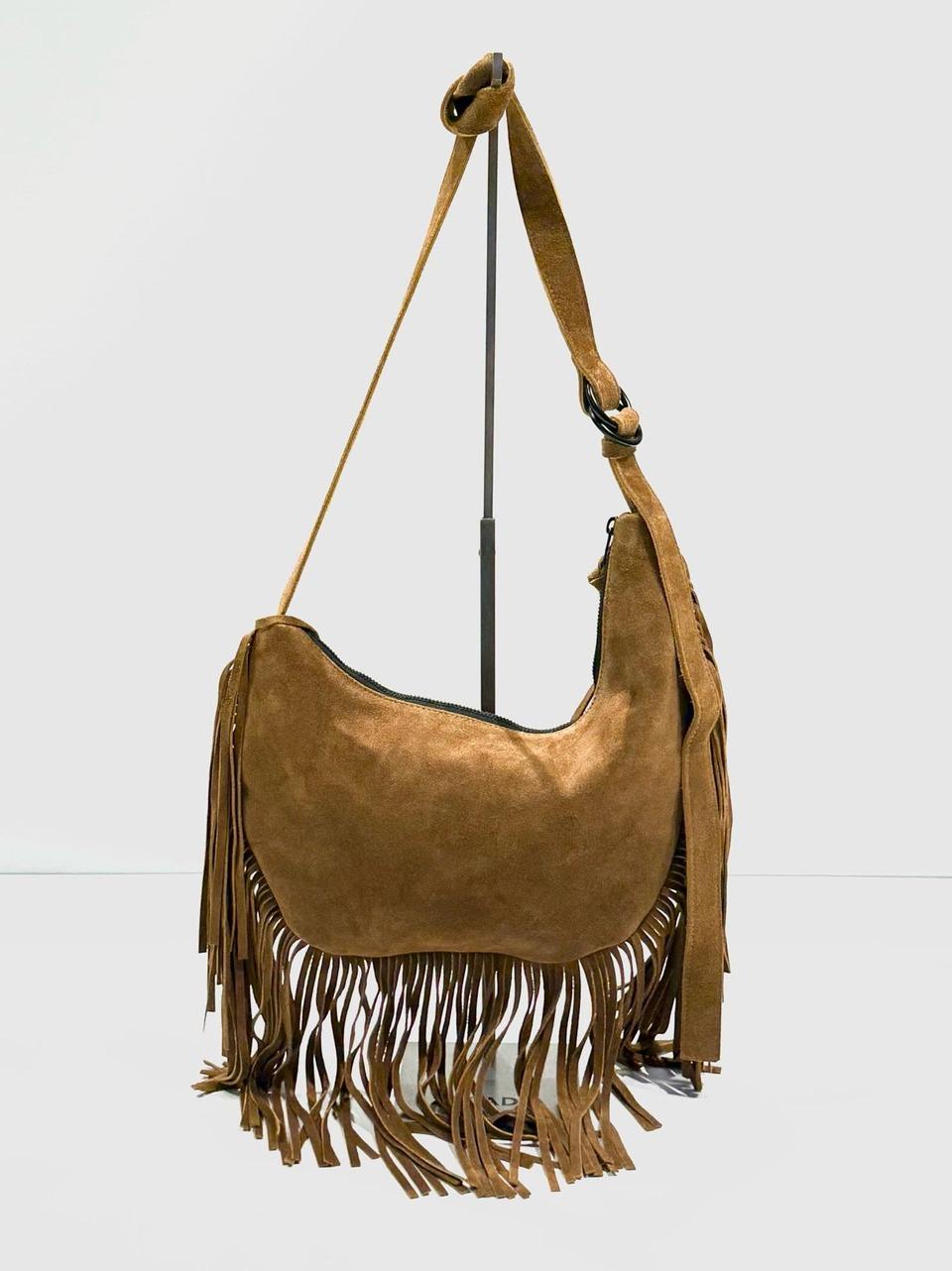 borsa cauntry con frangia BS8805 GOLDEN BROWN REHARD 