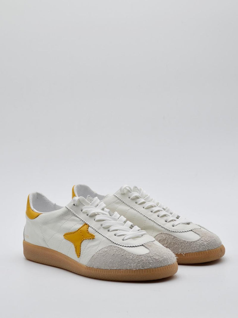 sneakers blabe 4100 BIANCO GIALLO AMA brand 