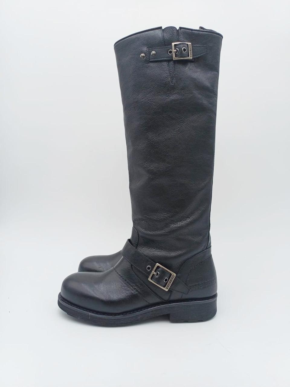 stivale alto con fibbie 29329 BLK BIKKEMBERGS 