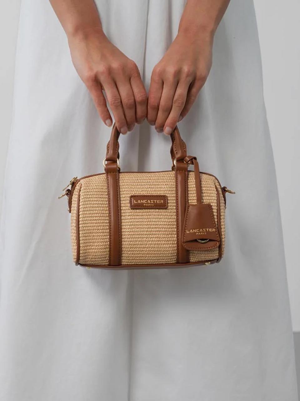 bauletto rafia 518072 COGNAC LANCASTER 