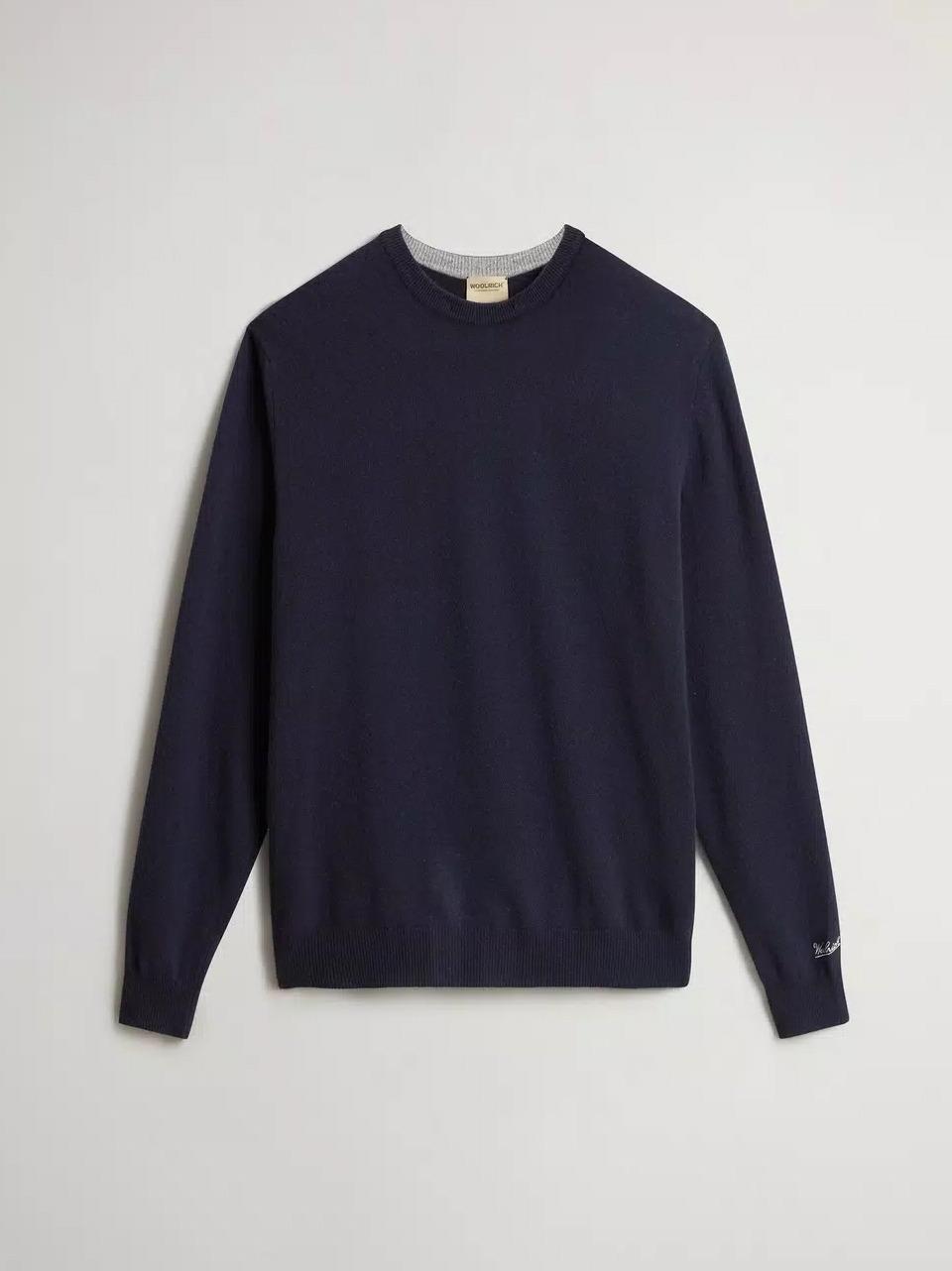 maglia lembswool CFWOKN0278MRUF0469 BL WOOLRICH 