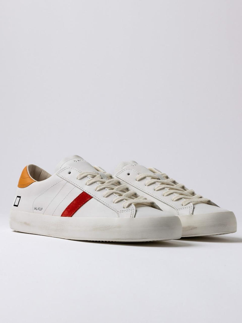 sneakers hill low HL-CA-WO WHITE ORANGE D.A.T.E 