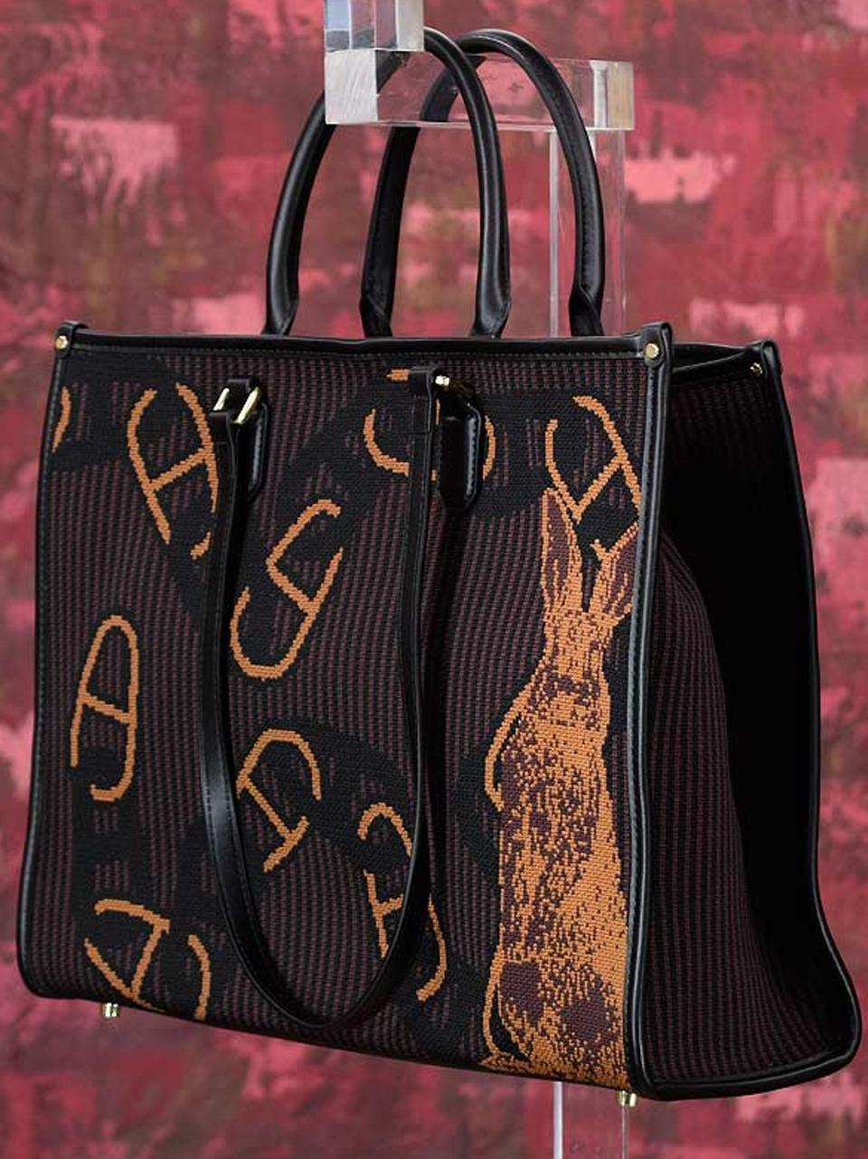 borsa conigli grande 1006 MARRONE MY-BEST BAGS 