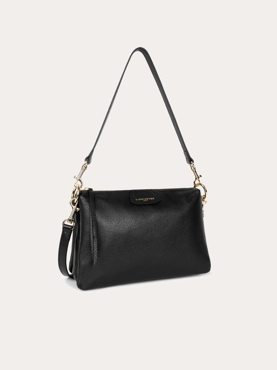 borsa 3 soffietti con tracolla 52974 NERO LANCASTER 