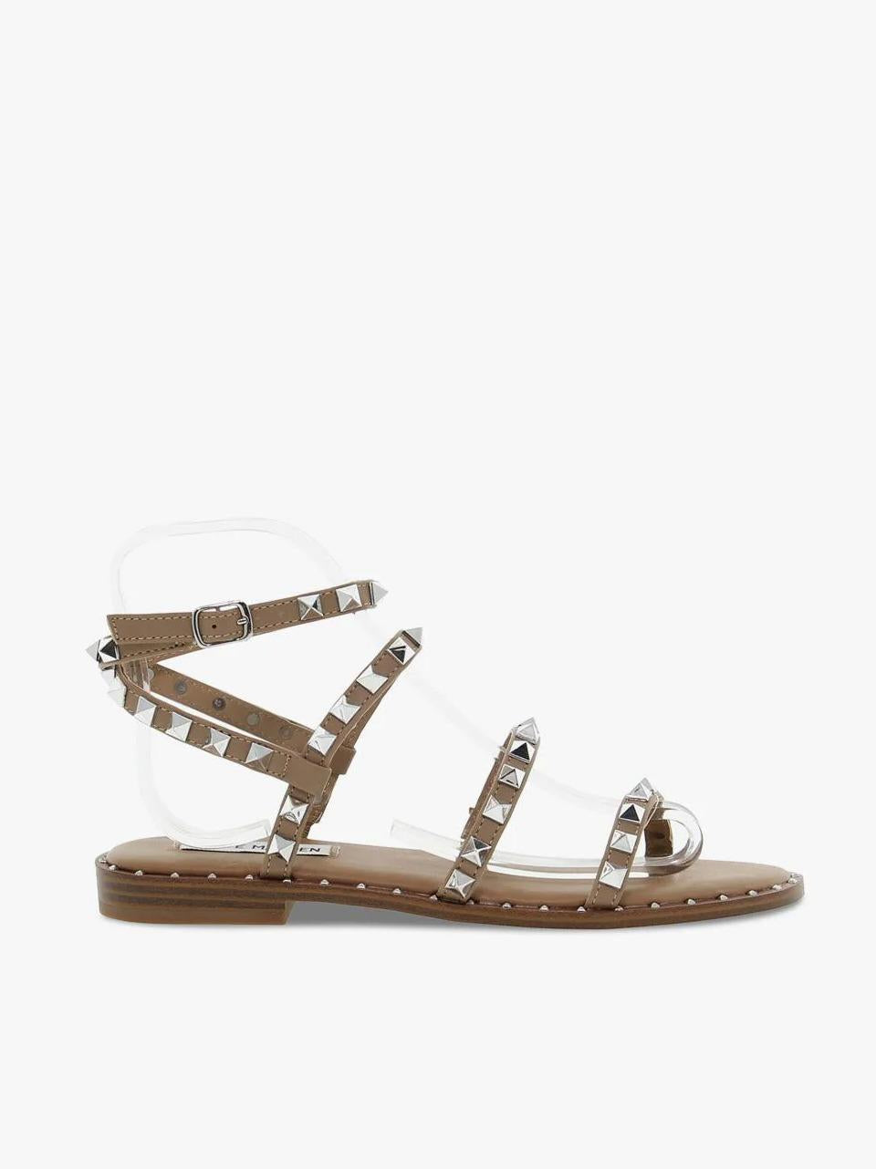 sandalo flat con borchie SMSTRAVEL TAN STEVE MADDEN 