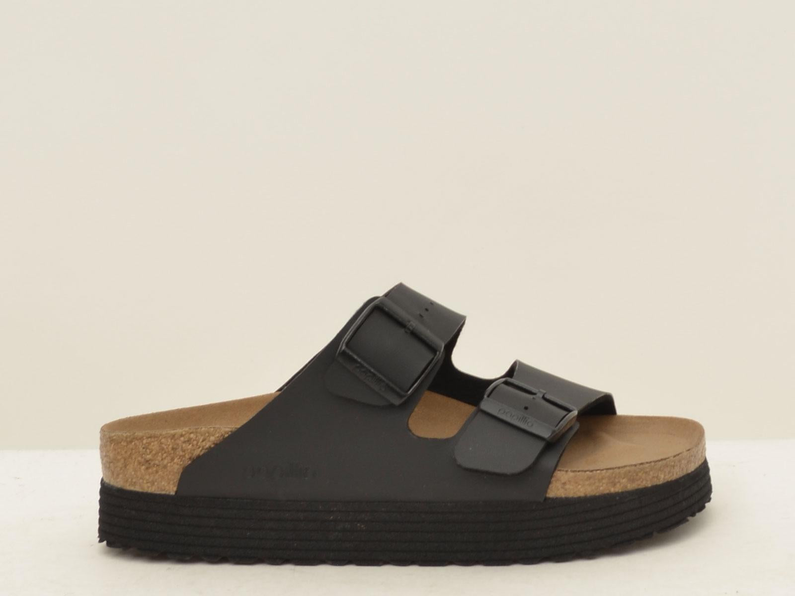 sabot arizona ARIZONA1018520 GROVED BLACK BIRKENSTOCK 