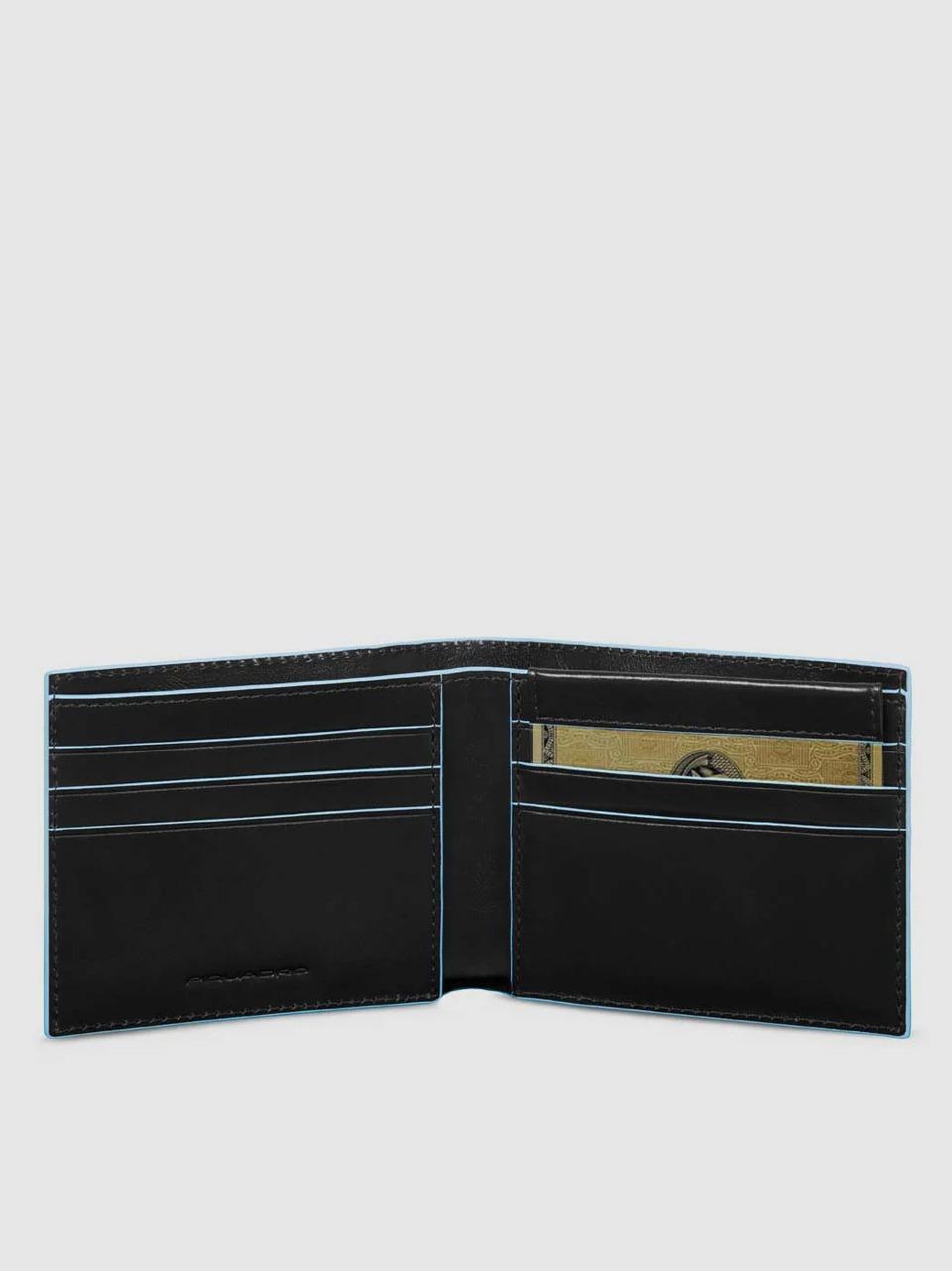 portafogli con portacarte PU3891B2 NERO PIQUADRO 