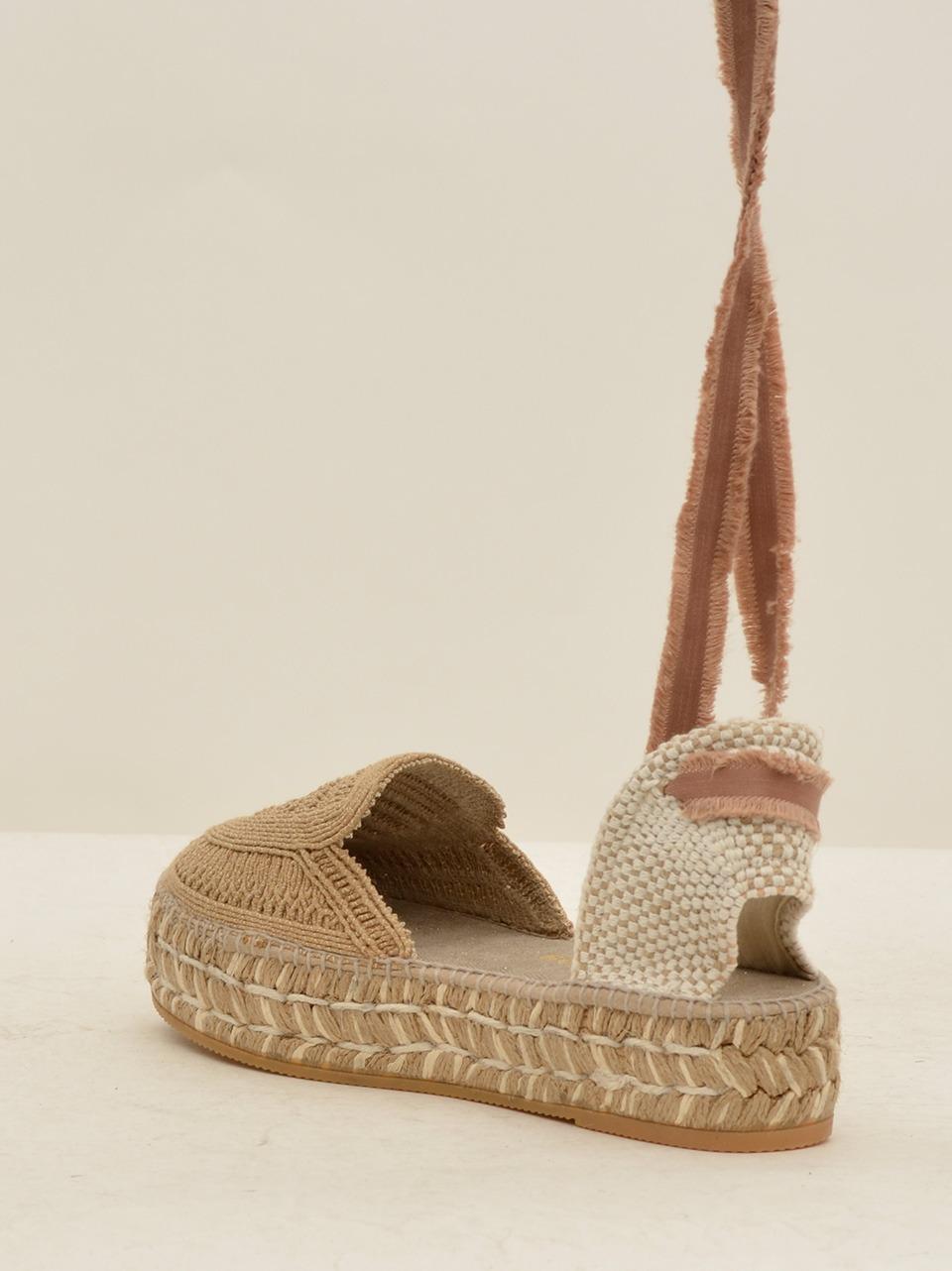 sandalo a t zeppa bassa DUNE CORDELA TURRON ESPADRILLAS 