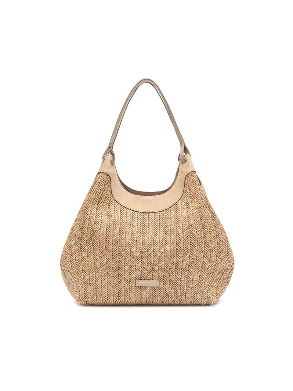 shopping dua grande paglia spigata BS12340 SABBIA GIANNI CHIARINI 