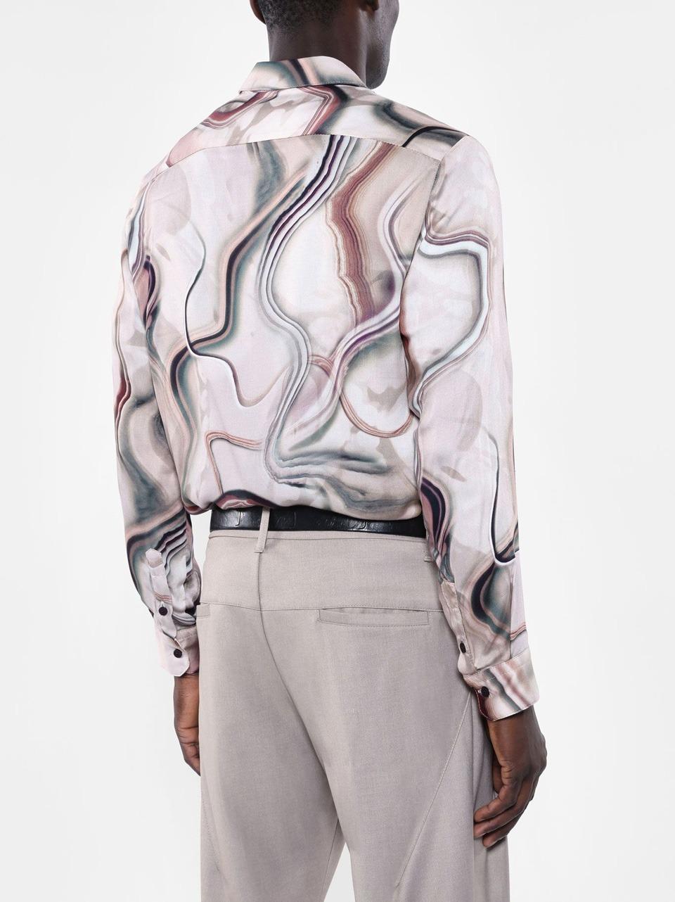 camicia fantasia astratta CAMICIA ONDE C SELECTED 