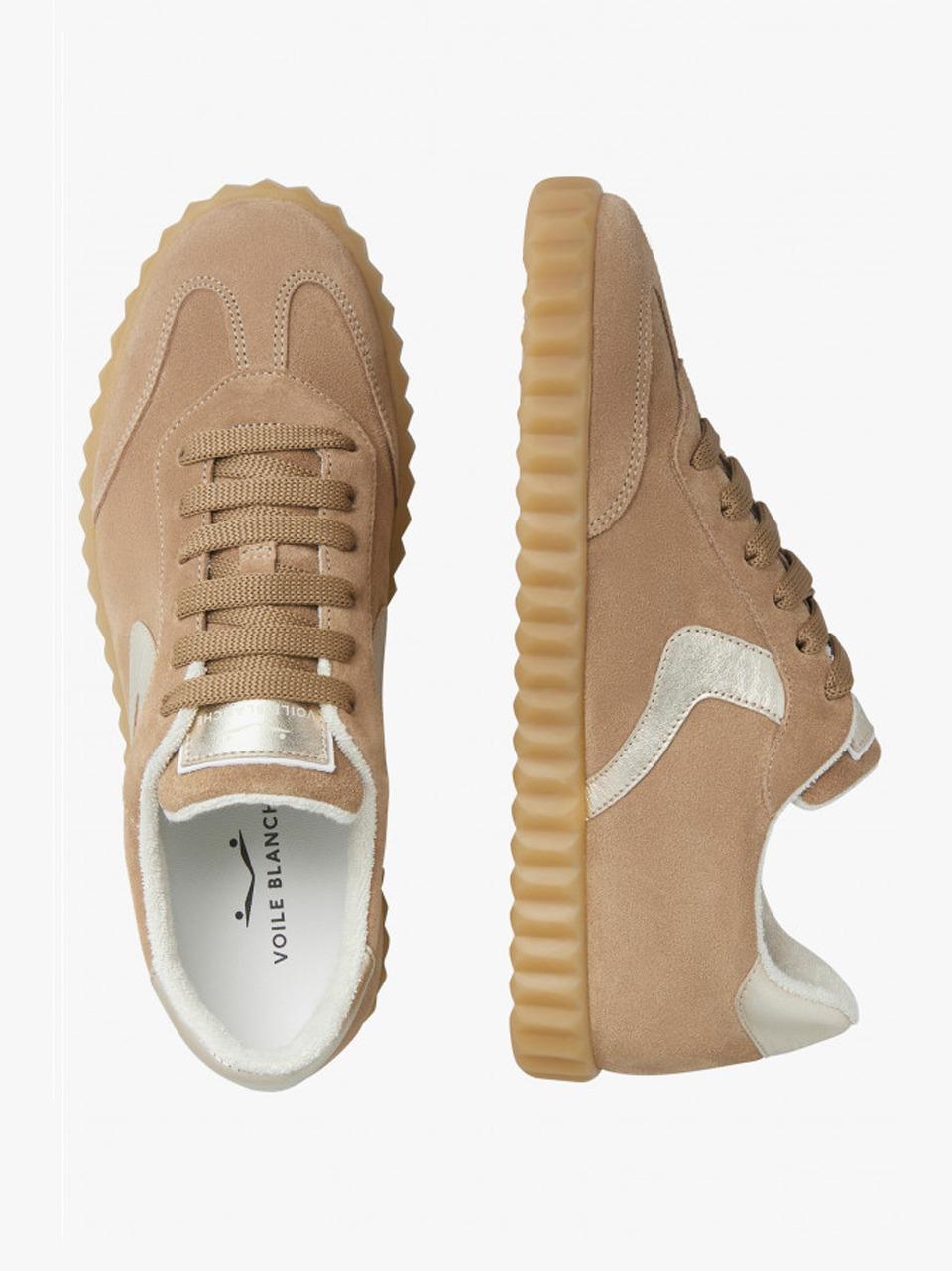 sneakers ines 001-2018630-19 4D33LIGHT BROWN PALTINUM VOILE BLANCHE 
