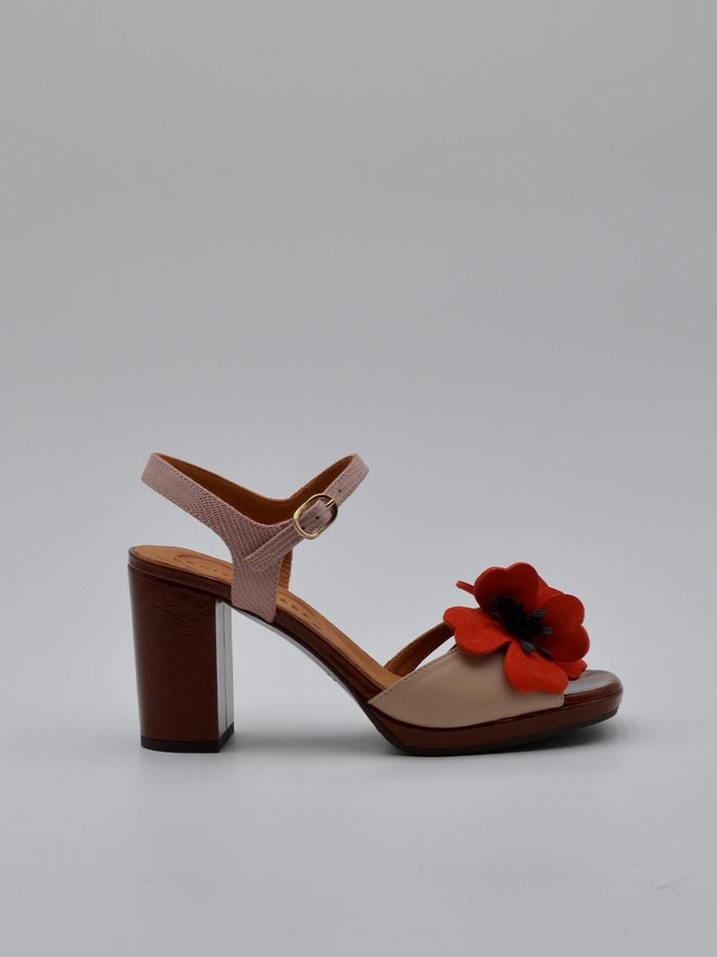 sandalo con fiore tacco h 90mm PARLOTA LINDA TAN CHIE MIHARA 