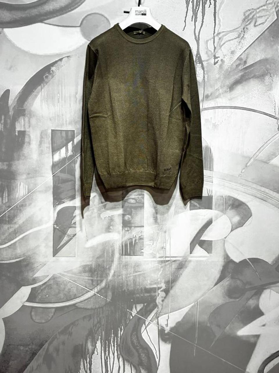 maglia merinos tint0 capo CFWWOKN0277MRUF0775 CAMEL WOOLRICH 