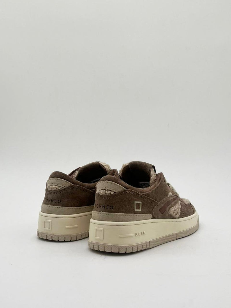 sneakers torneo in teddy W431-TO-TD-BI BEIGE D.A.T.E 