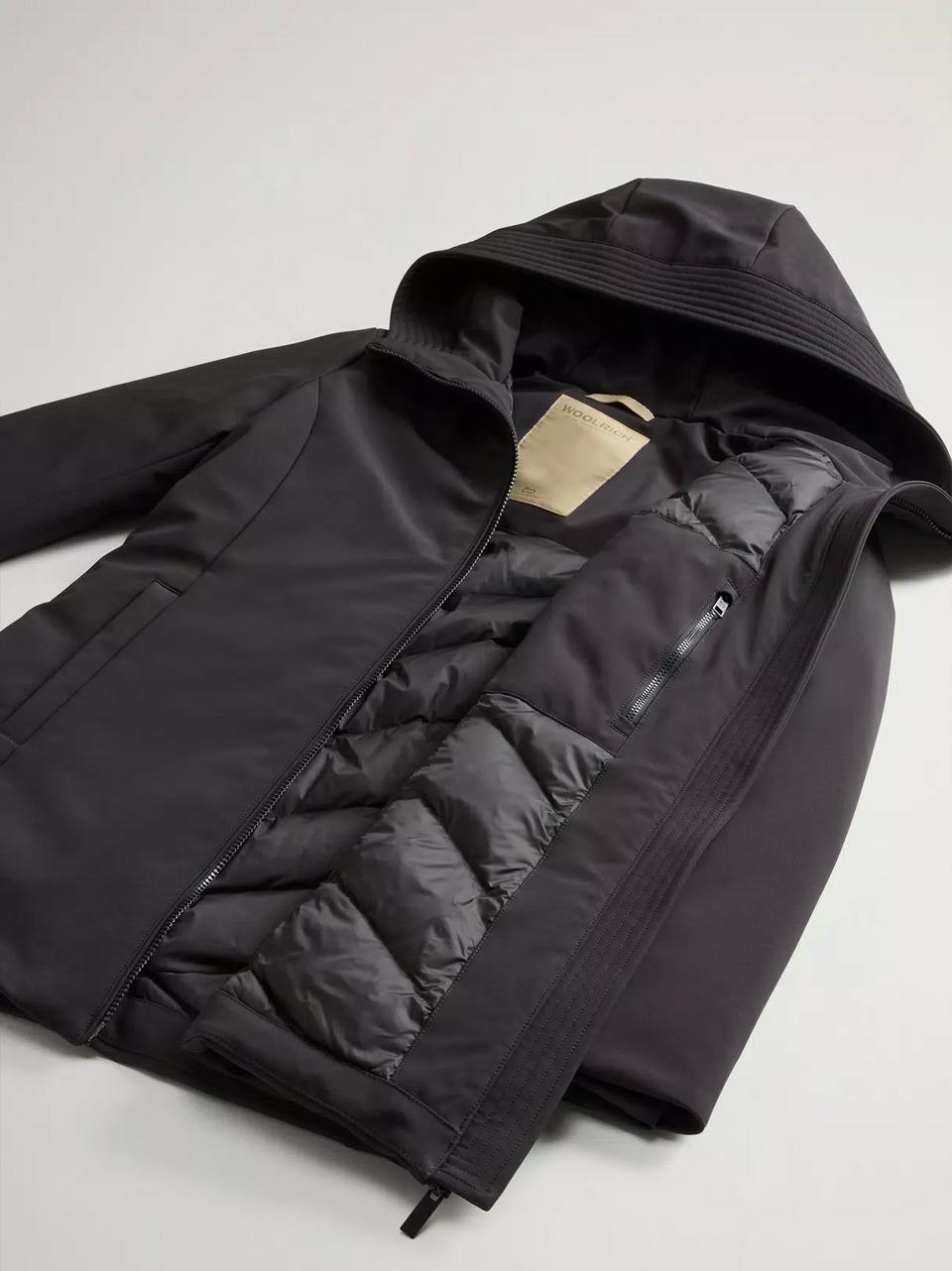 new firth down parka soft shell CFWWOU2045FRUT 3496 BLK WOOLRICH 