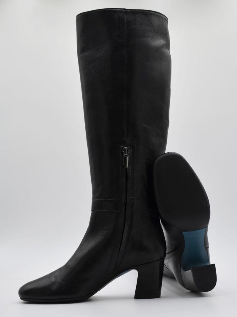 stivalle con accessorio tacco h 60mm MORGANA NERO DELAIA 