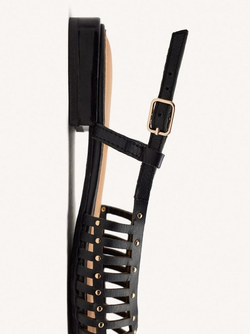 chanel flat laserato 74076-JERIKO NERO GIOSEPPO 