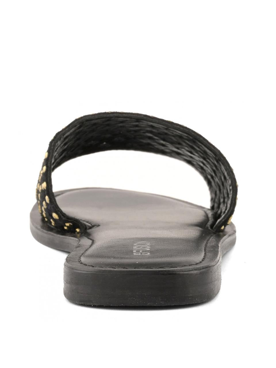 sabot flat con con swarosky R2260004 BLACK CB FUSION 