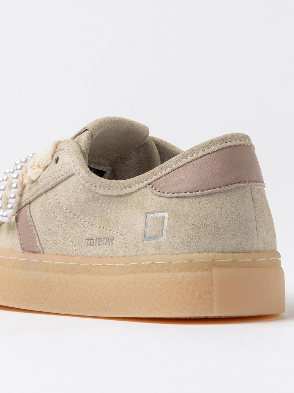 sneakers tender W441-TE-BW-BI BOW BEIGE D.A.T.E 