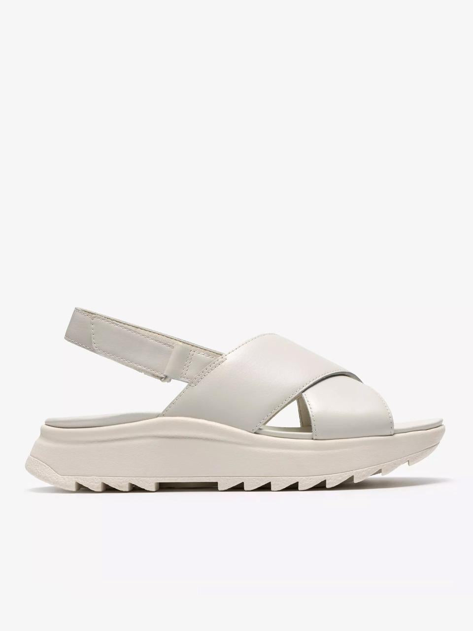 sandalo con suola sneakers DAS LITE WHIS WHITE Clarks 