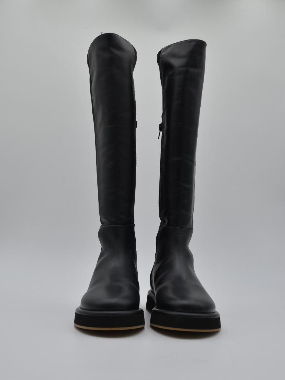 stivale pelle e tessuto 1702 NERO PALOMITAS by paloma barcelo 