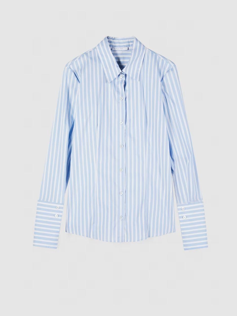 camicia gessata in cotone 8C0851A544 FG57 Patrizia pepe 