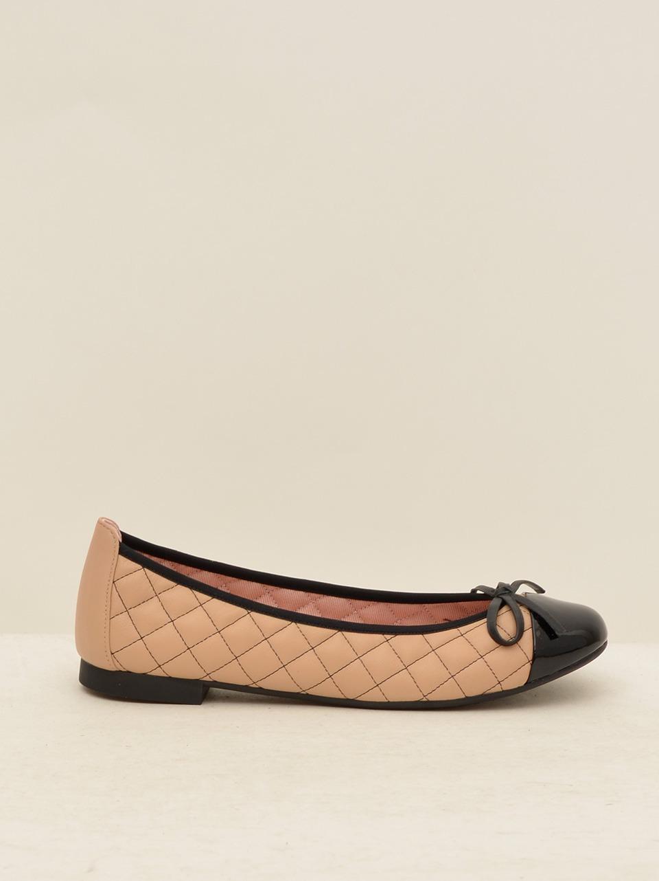ballerina matellasse con fiocchetto 51576 BEIGE\NERO Pretty Ballerina 